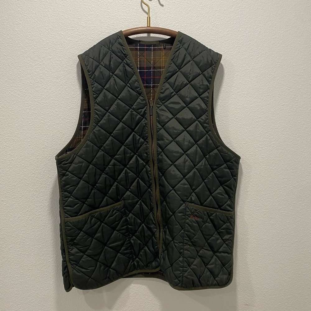 Barbour Quilted Vest in Dark Green